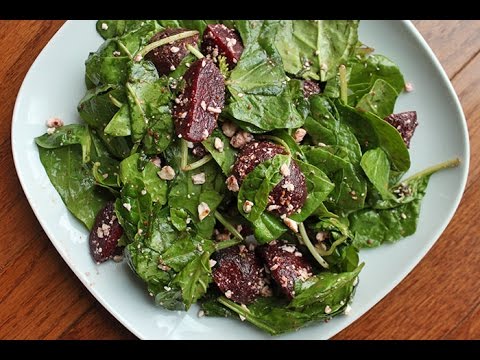 Beet and Greens Salad with Goat Cheese