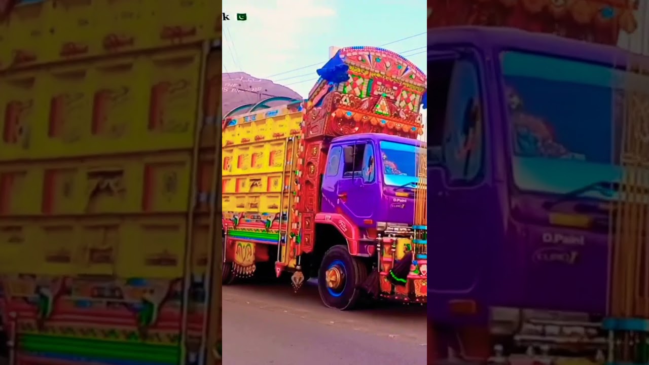 fully loaded UD Nissan pkd 412 cargo truck in Pakistan 