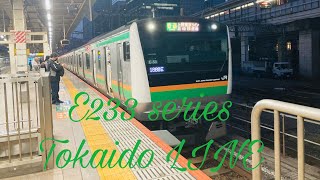 E233系3000番台E-53編成・E-01編成　普通籠原・高崎行き　東京駅発車