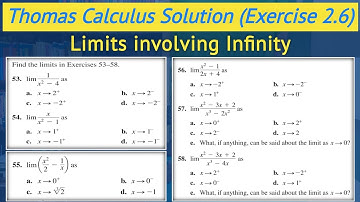 Thomas calculus exercise 2.6 Q53 to Q58 | Left and right limts urdu hindi || Lec 52