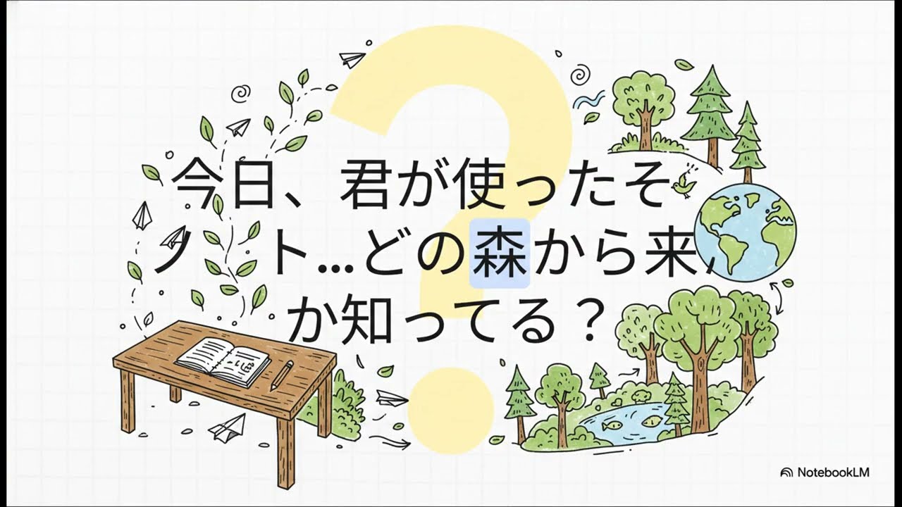 生物基礎38：ノート1冊が森を救う？生態系サービス4つの分類と、買い物で世界を変える認証マークの秘密。