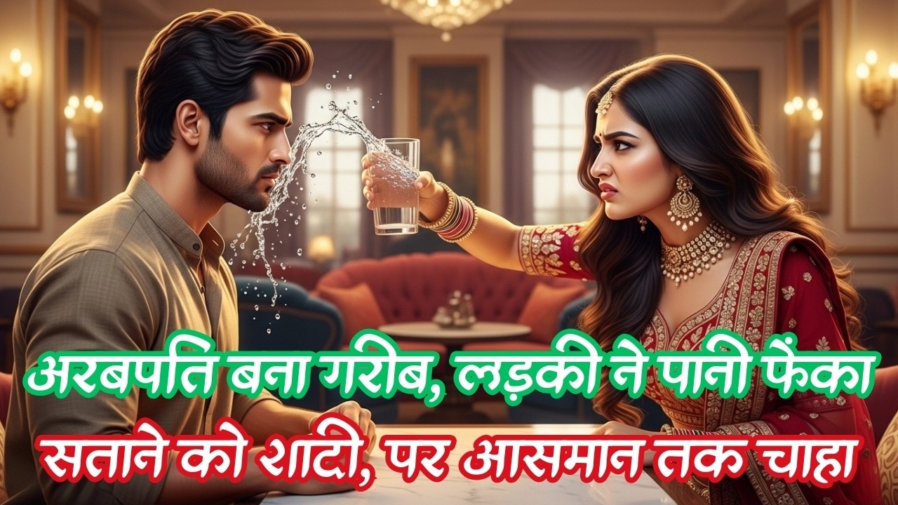 गरीब का नाटक करते अरबपति पर लड़की ने पानी फेंका, बदला लेने को शादी की पर अब उसे सिर आँखों पर बिठाया