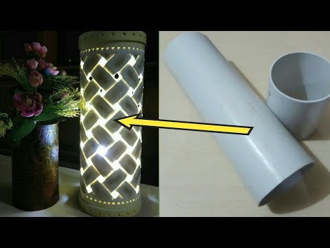 Di video tutorial kali ini saya membuat Lampu Hias plus rak dinding dari pipa PVC model persegi panj. 