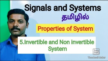 Invertible and Non invertible system in Tamil