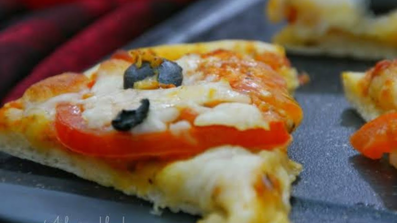 Olive easy pizza(which is cooked on the stove) YouTube