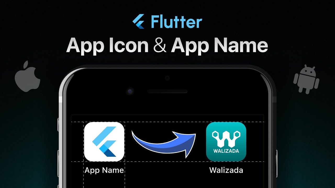 Flutter App Icon & App Name Change | Android & iOS (Easy Tutorial ...