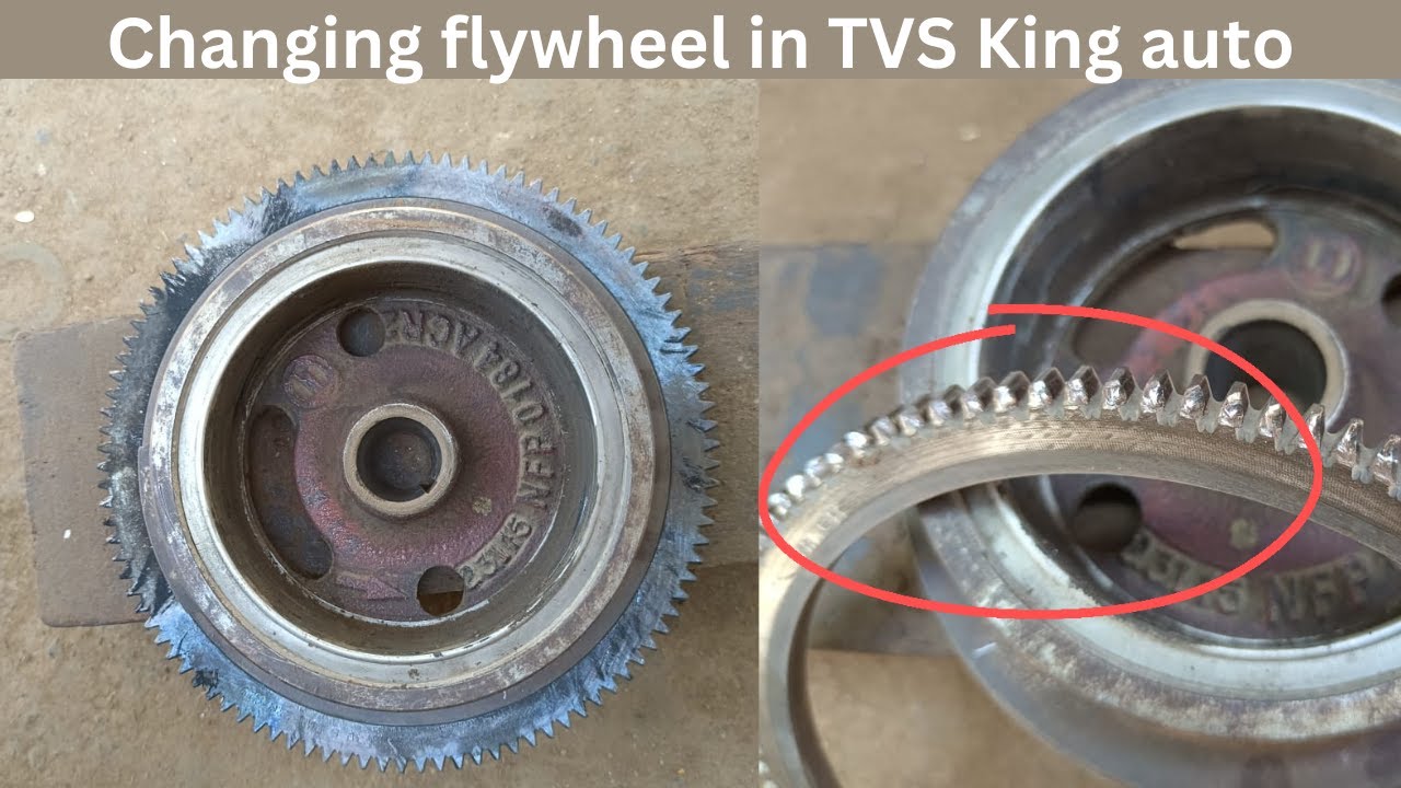 Flywheel Change In TVS King auto