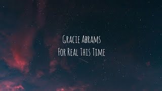 Gracie Abrams - For Real This Time (Tradução)