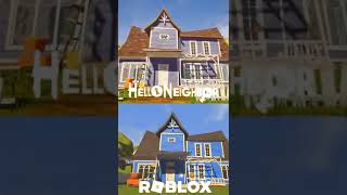 ROBLOX vs HELLO NEIGHBOR #shorts screenshot 5