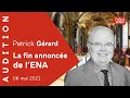 Suppression de lena  audition de patrick grard au snat