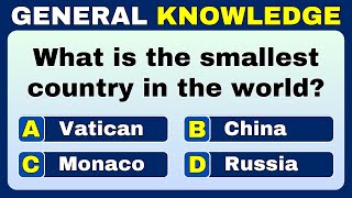 50 General Knowledge Questions to Test How Smart You Are! #challenge 10