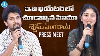 Shyam Singha Roy Team Press Meet | Nani | Sai Pallavi | Kriti Shetty | iDream Filmnagar