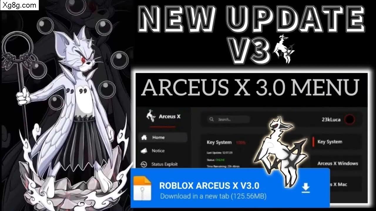 Arceus x v3 hydrogen executor fluxus mobile blox fruits script hoho