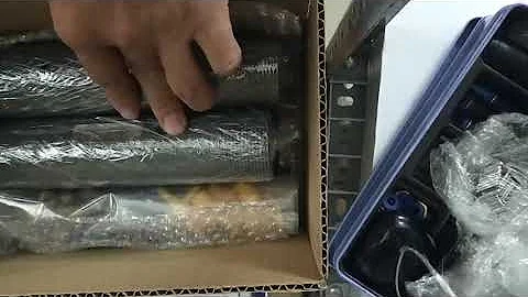 Packing 1-hp fine bubble nozzle to a shrimp pond