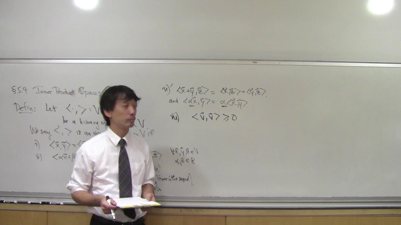 Math 060 Fall 2017 110817C Inner Product Spaces 1