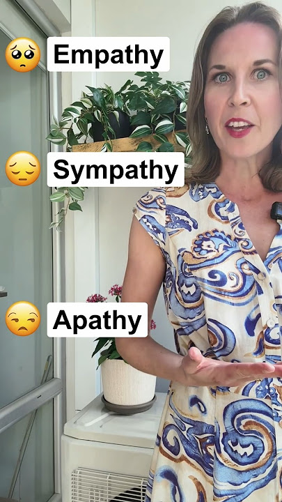 EMPATHY, SYMPATHY, APATHY  #learnenglish #vocabulary