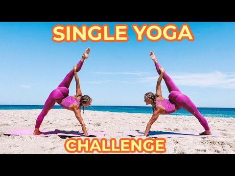 EXTREME SINGLE YOGA CHALLENGE! | The Rybka Twins - YouTube