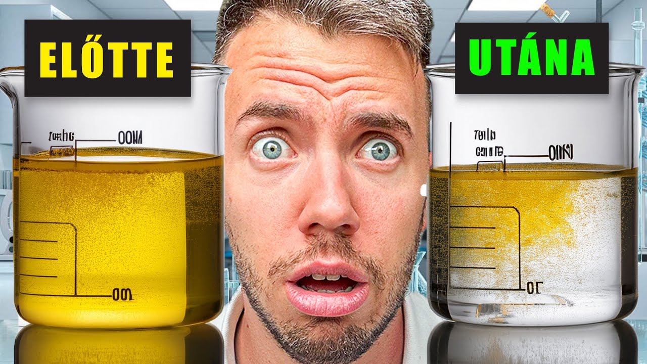 Megtisztítják a VIZELETET majd MEGISSZÁK!