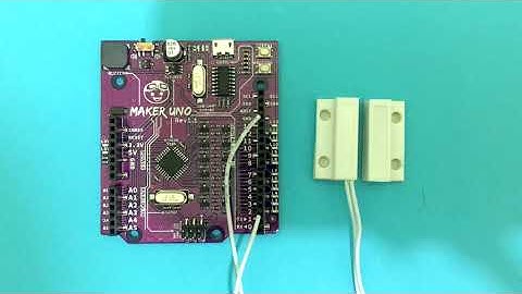 Magnetic Contact Switch Sensor and Arduino #arduinoproject