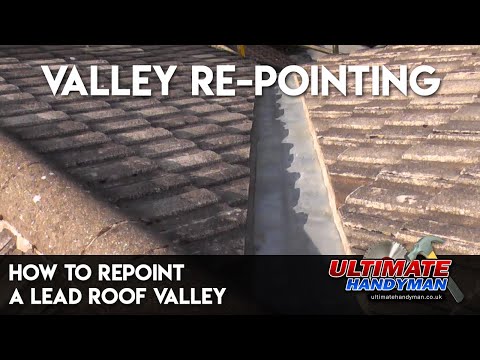 Lead Repoint How to repoint a lead roof valley