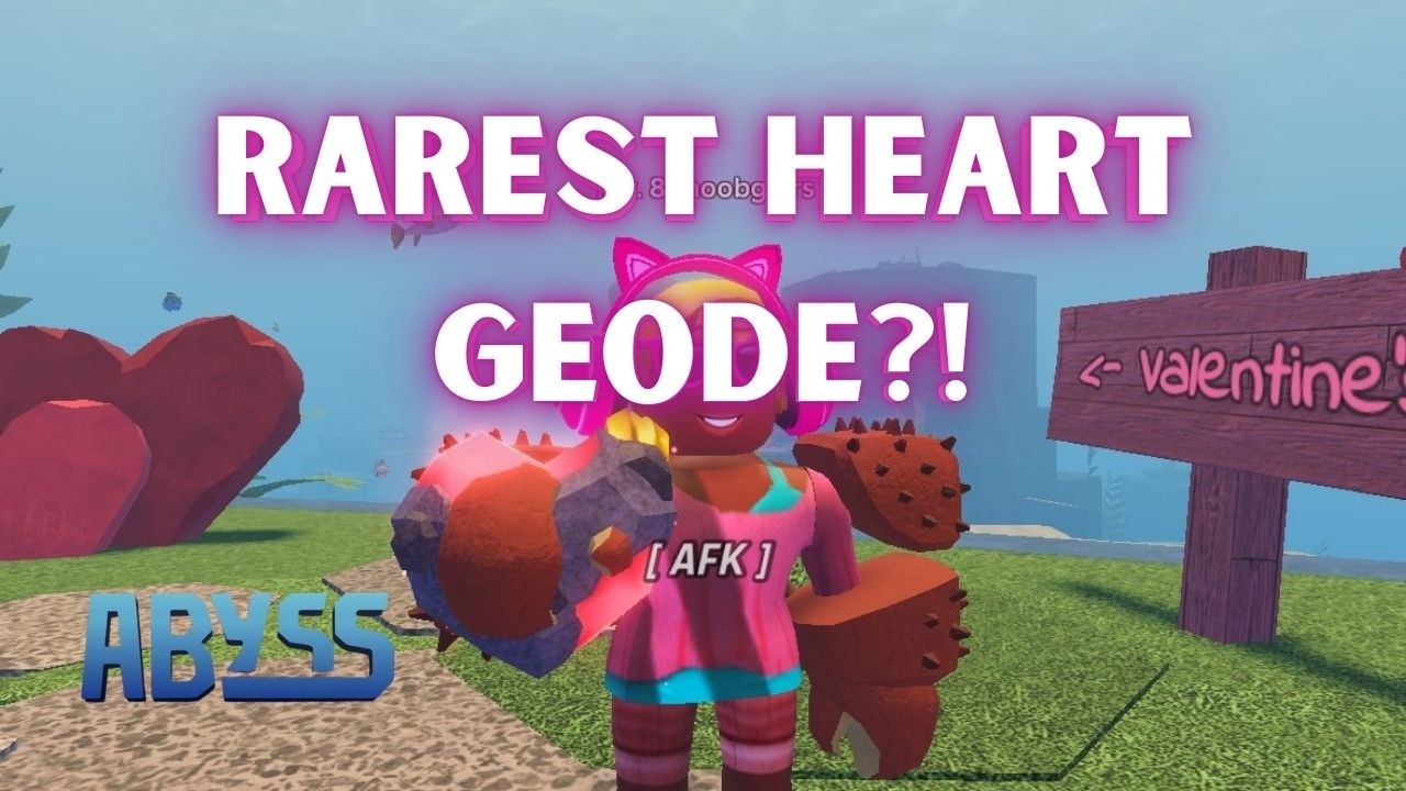 Geode Abyss RAREST HEART GEODE?! - How to Get Heart Geode in Abyss Roblox Valentine ...
