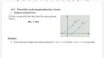 Parallel and perpendicular lines - Year 11 Mathematics Advanced
