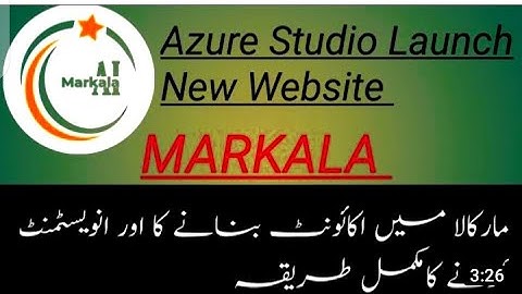 How can Create Account Markala App || Azure Studio Introduce//19"09"2022