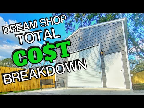 Video: Hvor mye vil det koste å bygge en 20 x 20 garasje?