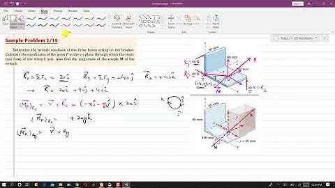 STATICS | Sample Problem: 2/19 | Topic 2/9 Resultants | 6th Edition