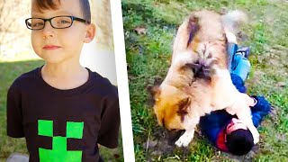 MINECRAFT KID BIT MY DOG...