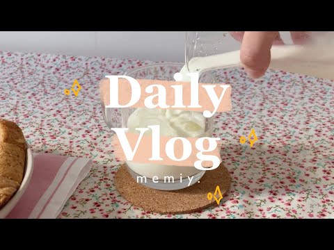 Daily vlog🍑 | เรียนออนไลน์,ทำอาหารเช้า,เเกะพัสดุ,ตกเเต่งปกสมุด nmemiy