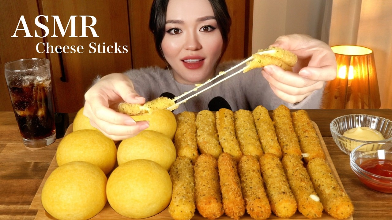 ASMR Mozzarella Cheese Sticks🧀 | Eating Sounds | Mukbang | ENG SUB
