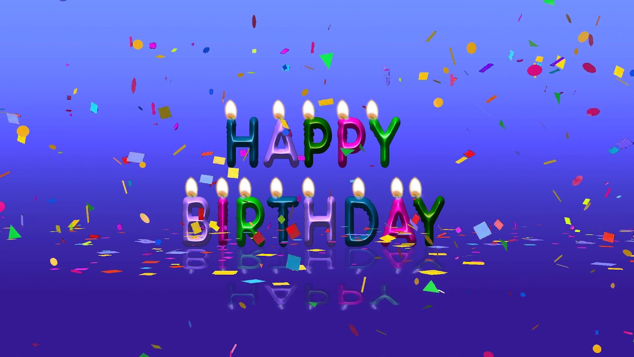Colorful Happy Birthday Animation Video Free Download - YouTube