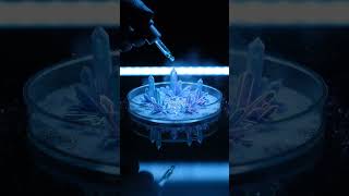Watch Crystals Explode Into a Neon Micro City