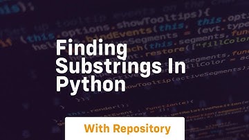 Finding substrings in python