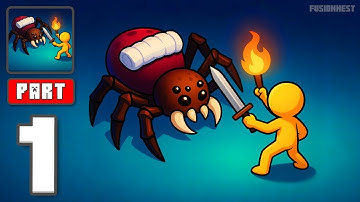 The Spider Nest: Spider Games - Gameplay Walkthrough Part 1 - Hunt In The Shadows (iOS, Android)