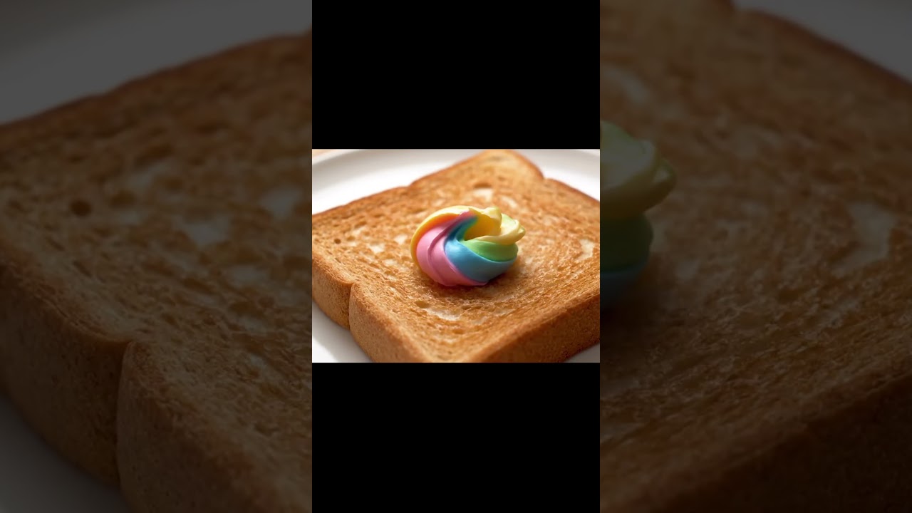 Rainbow butter Toast 