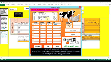 Animal feed ration fomulation software..by Steven Senabulya