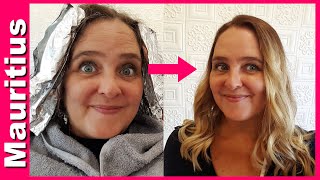 Balayage? - Riki gets her hair done in Mauritius