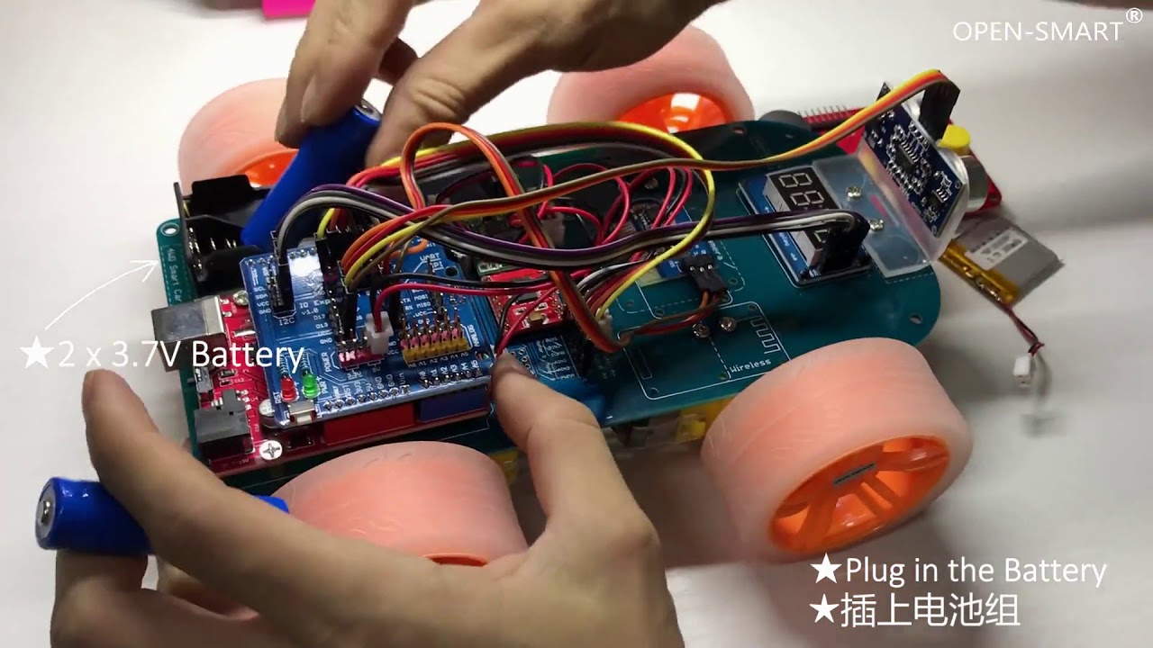 OPEN SMART 4WD Smart Car 04 05 Tutorial for Arduino - YouTube