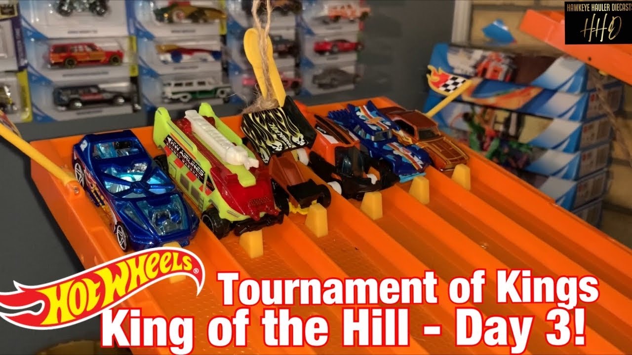 TOURNAMENT OF KINGS! Hot Wheels King of the Hill Diecast Racing - Day 3!
