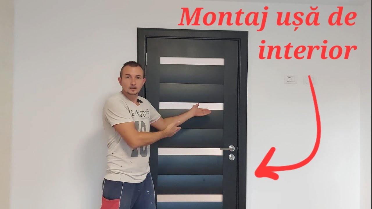 Cum se montează o ușă de interior - YouTube