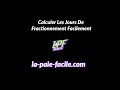 Calculer Les Jours De Fractionnement Facilement