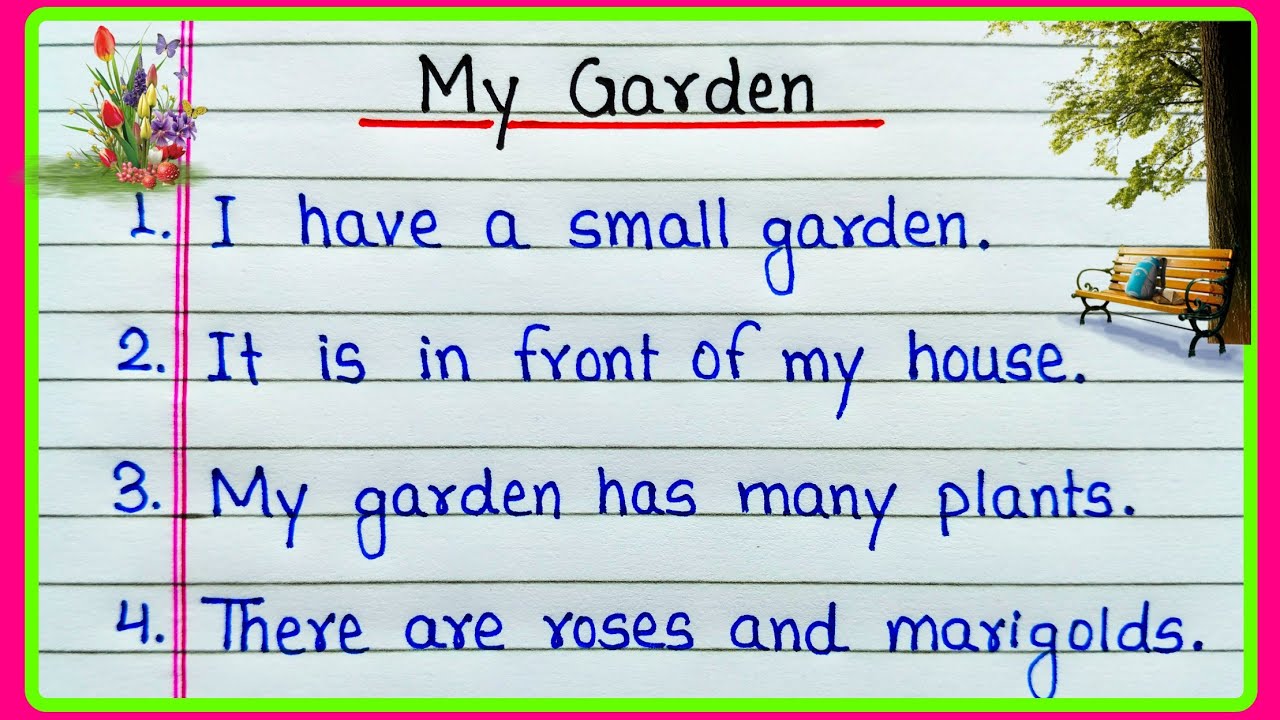10 lines on My garden in English | Essay on My garden | My garden essay | Few lines about My garden