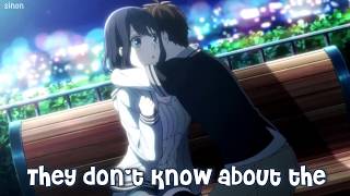 Vignette de la vidéo "Nightcore - They Don't Know About Us - (Lyrics)"