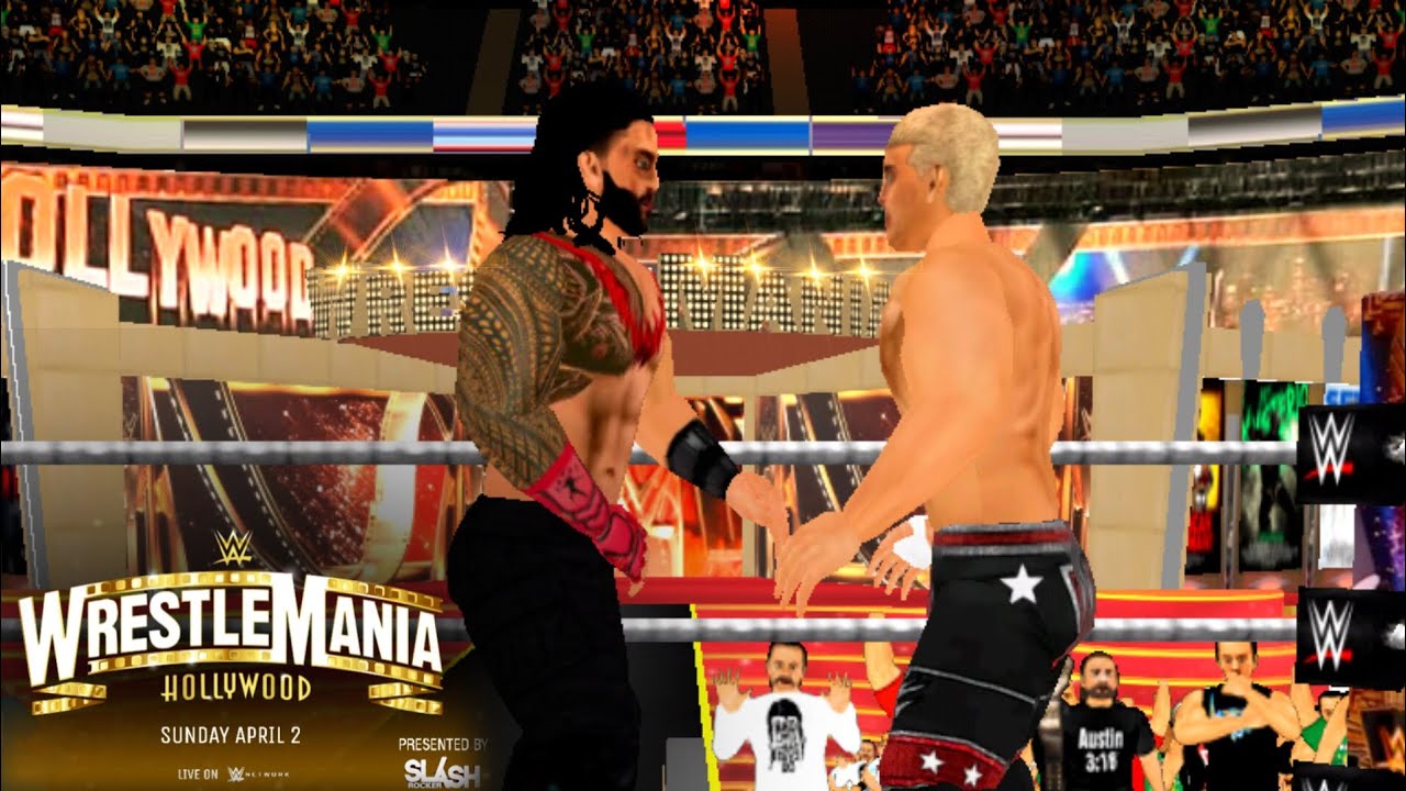 WWE - WR3D WRESTLEMANIA 2024! Most UNPREDICTABLE 🔥 Roman Reigns vs Cody Rhodes full match| WR3D 2K24