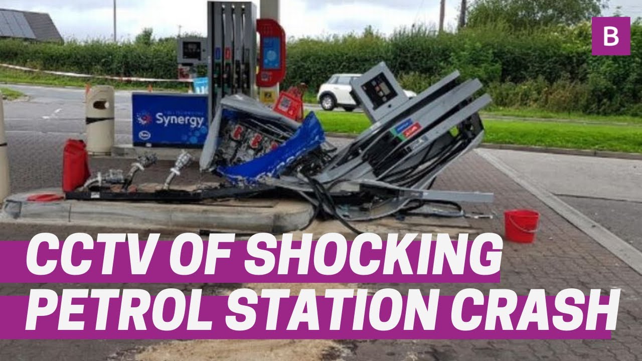 Man injured after driver crashed into petrol station pump in 'shocking' incident