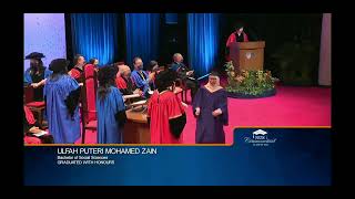 Ulfah - NUS Commencement 2022 (Convocation) - From NUS YouTube Live