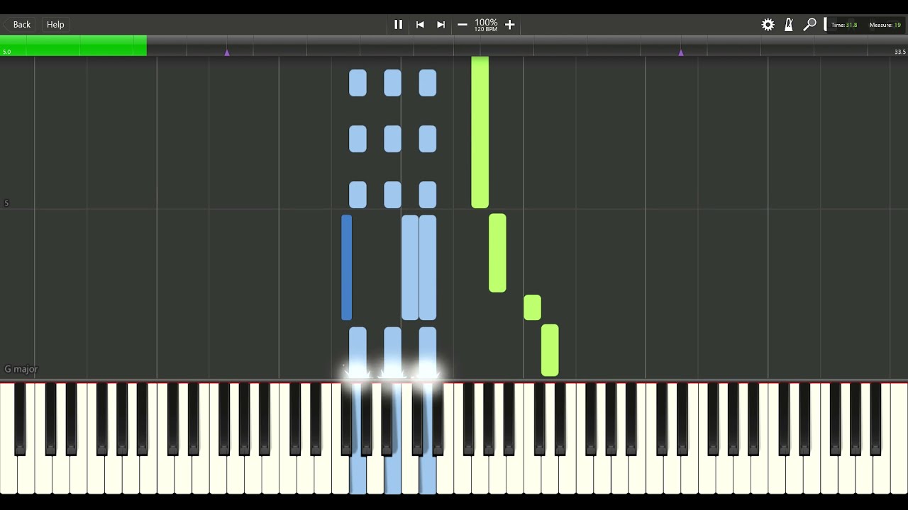 Alfred Basic Adult Piano Book level 1, page 72 The Marines Hym :: Synthesia MIDI File