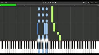 Alfred Basic Adult Piano Book level 1, page 72 The Marines Hym :: Synthesia MIDI File screenshot 5